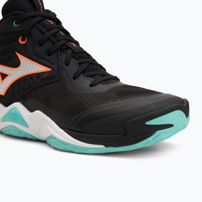 Röplabda cipő Mizuno Wave Momentum Elite Mid fekete/angol/jégzöld 7