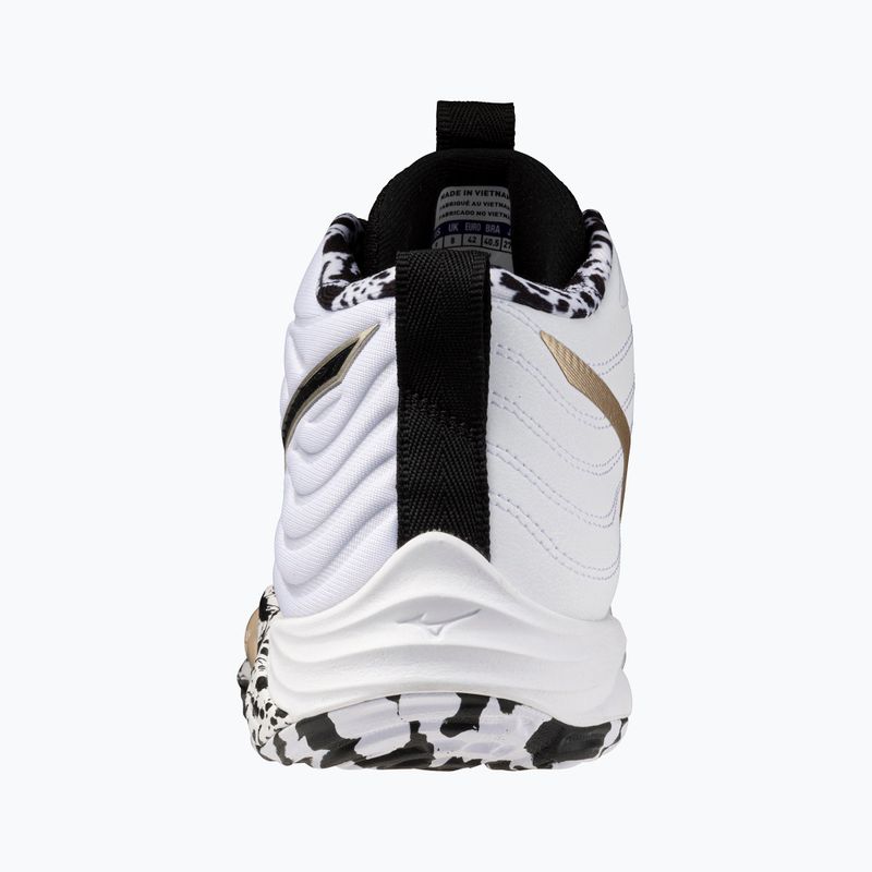 Röplabdacipő Mizuno Wave Momentum Elite Mid white/black/ge gold 10