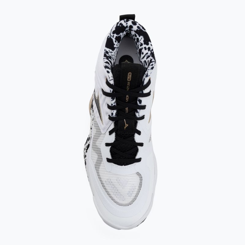 Röplabdacipő Mizuno Wave Momentum Elite Mid white/black/ge gold 5