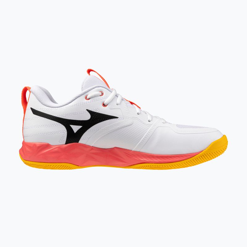 Mizuno Wave Momentum Pro röplabdacipő fehér/tüzes korall 2/citrus 2