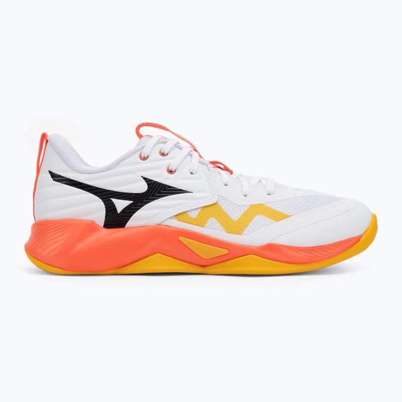 Mizuno Wave Momentum Pro röplabdacipő fehér/tüzes korall 2/citrus 2