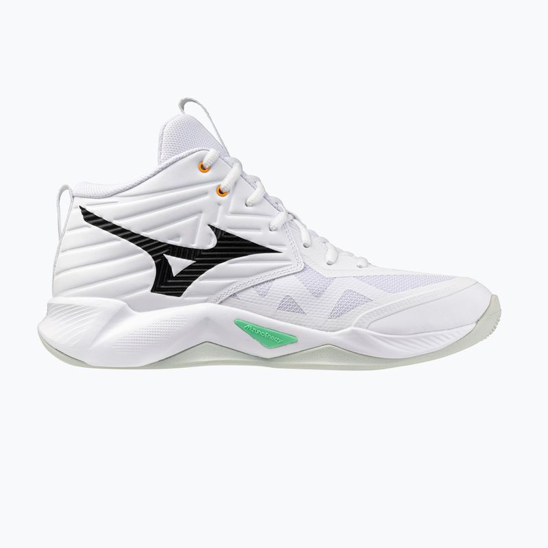 Röplabdacipő Mizuno Wave Momentum Pro Mid white/black/frozen emerald 8
