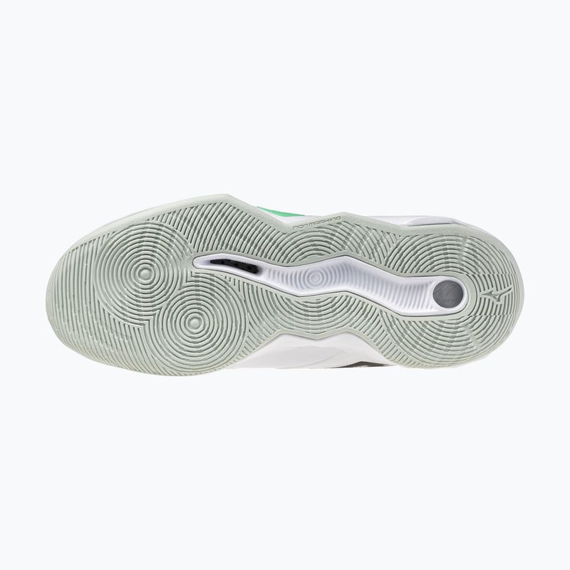 Röplabdacipő Mizuno Wave Momentum Pro Mid white/black/frozen emerald 11