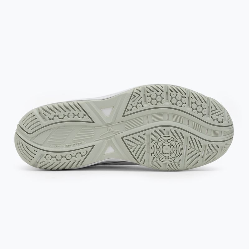 Gyermek röplabdacipő Mizuno Cyclone Speed 5 fehér/fekete/fagyasztott smaragdzöld 4