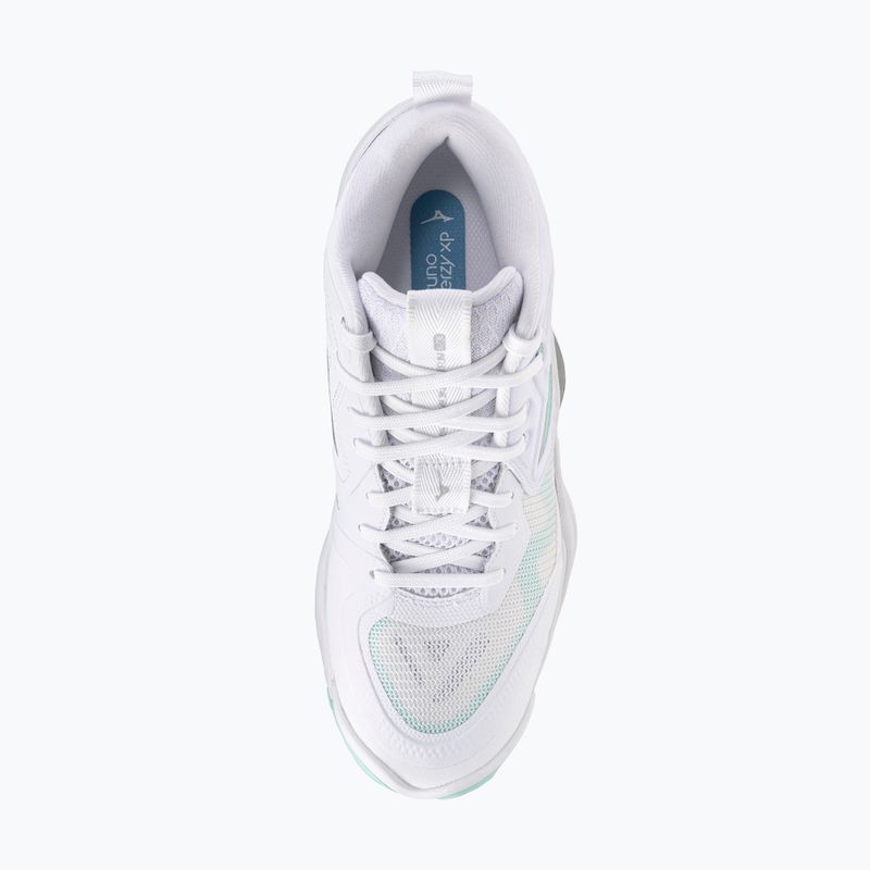 Női röplabda cipő Mizuno Wave Momentum Elite Mid fehér/kék színű 5