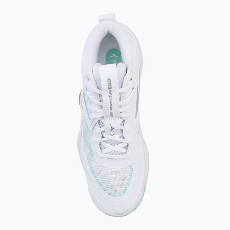 Női röplabda cipő Mizuno Wave Momentum Elite Mid fehér/kék színű 5