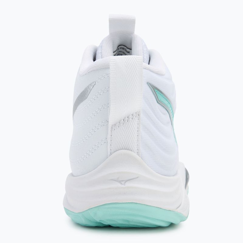 Női röplabda cipő Mizuno Wave Momentum Elite Mid fehér/kék színű 6