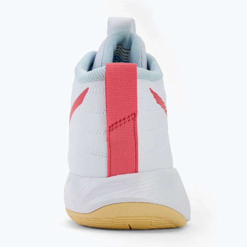 Női röplabda cipő Mizuno Wave Momentum Pro Mid fehér/calypso coral/pale banán 6