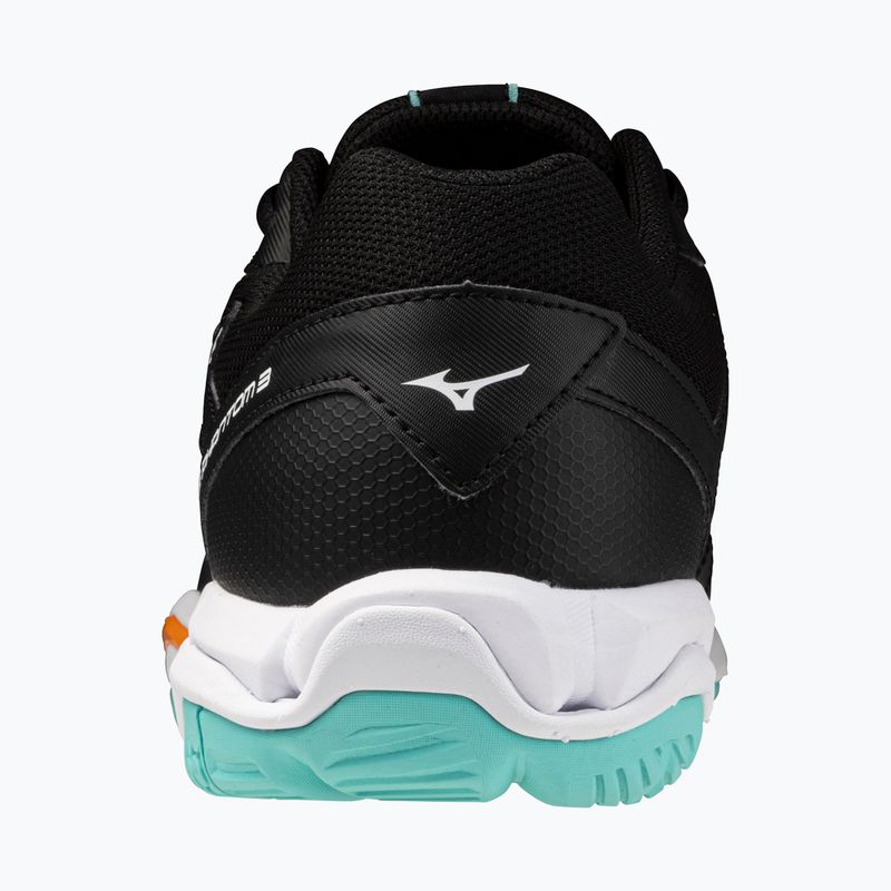 Mizuno Wave Phantom 3 kézilabda cipő fekete/angelo/jégzöld 3