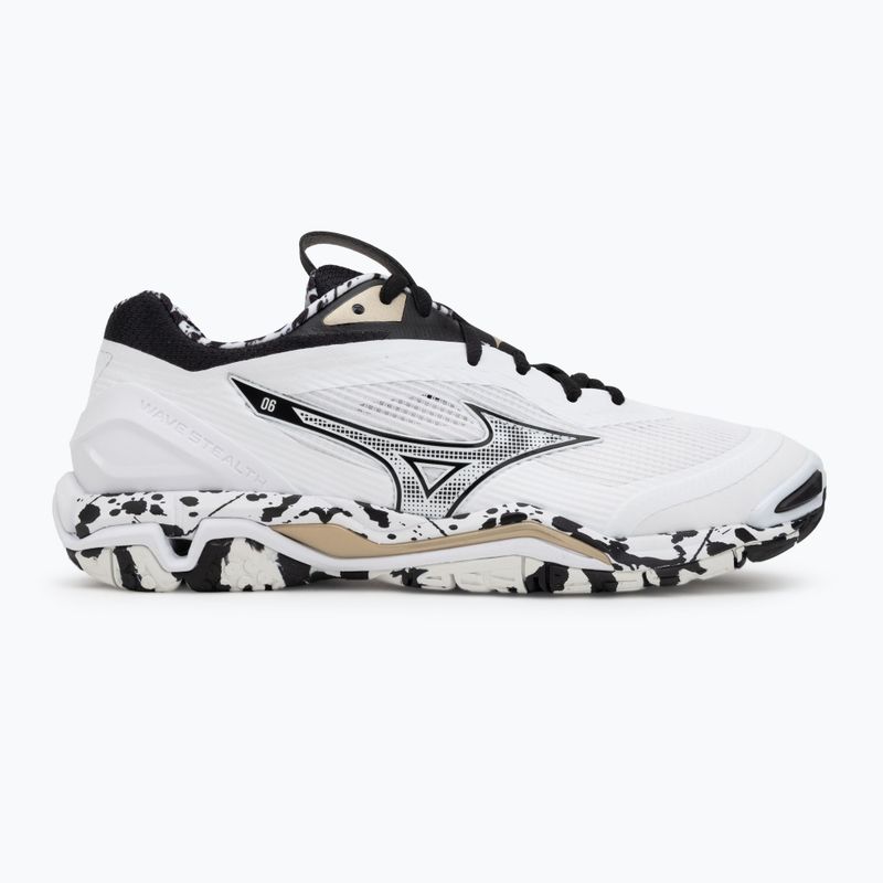 Kézilabdacipő Mizuno Wave Stealth 6 white/black/gold 2