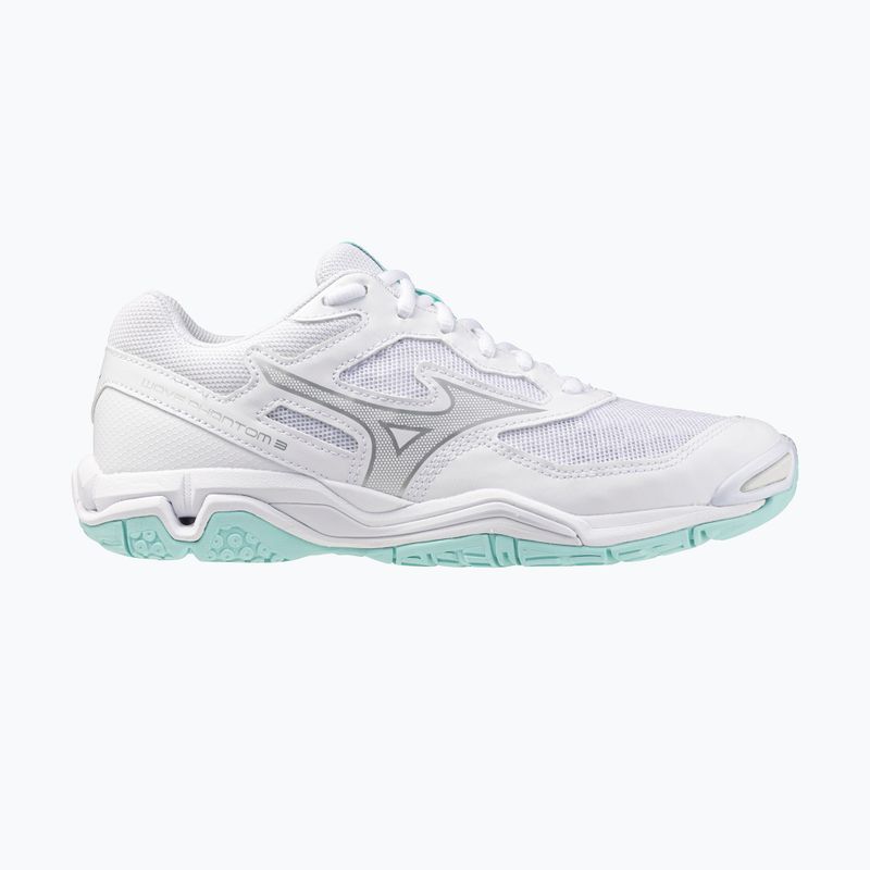 Női kézilabda cipő Mizuno Wave Phantom 3 fehér/kék árnyalatú