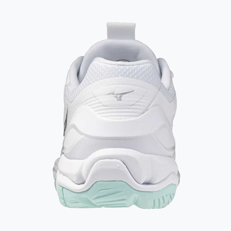 Női kézilabda cipő Mizuno Wave Stealth 6 fehér/kék árnyalatú Mizuno Wave Stealth 6 fehér/kék színű 10