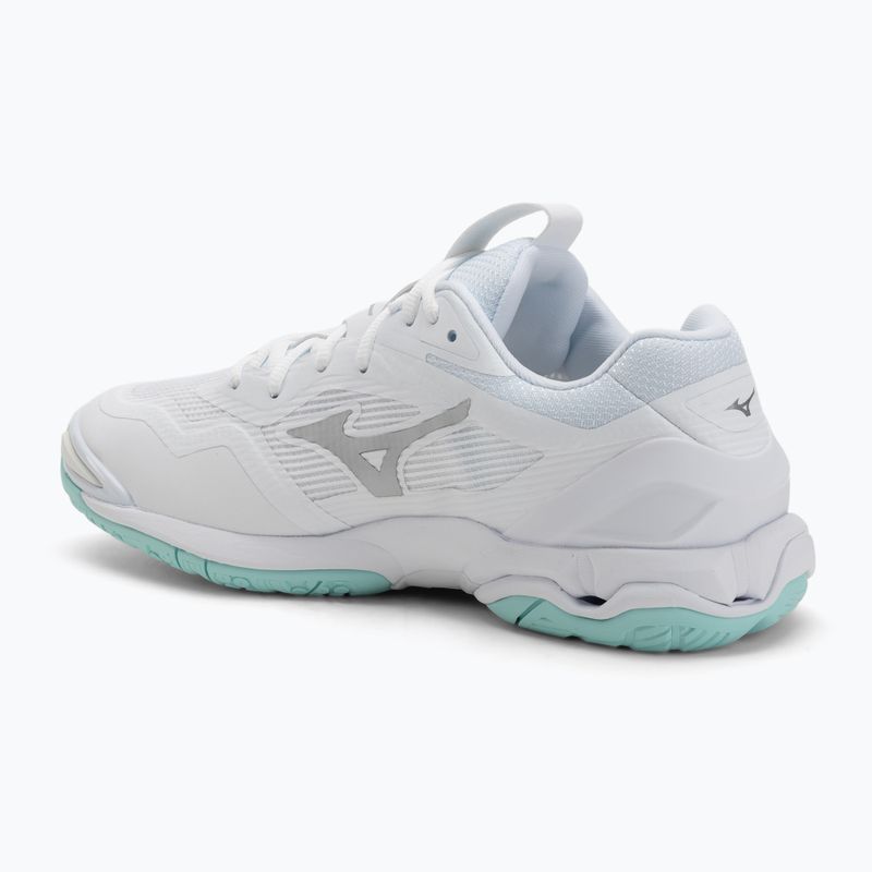 Női kézilabda cipő Mizuno Wave Stealth 6 fehér/kék árnyalatú Mizuno Wave Stealth 6 fehér/kék színű 3