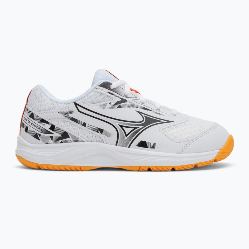Mizuno Stealth Star 3 fehér/tüzes korall 2/citrus gyermek cipő 2