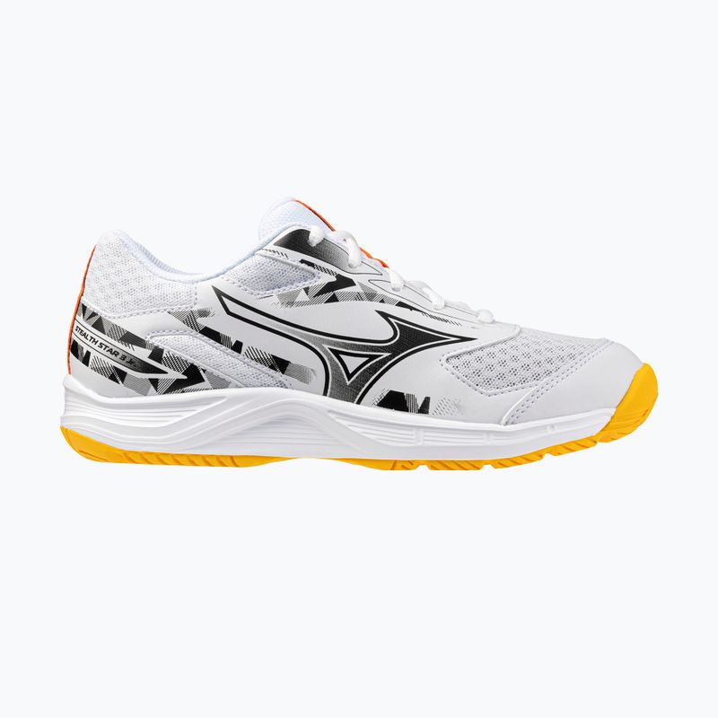 Mizuno Stealth Star 3 fehér/tüzes korall 2/citrus gyermek cipő