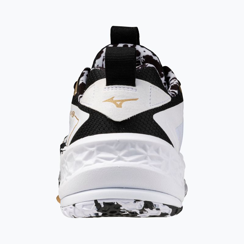 Mizuno Wave Stealth Neo 2 kézilabda cipő white/black/ge gold 3