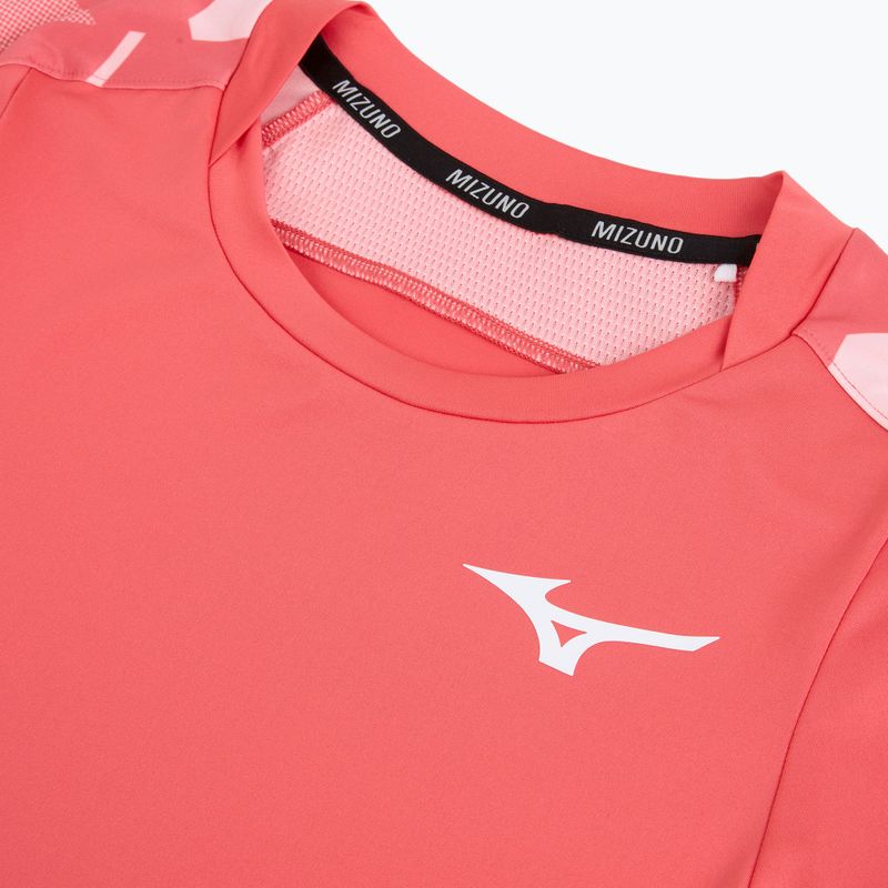 Női teniszpóló Mizuno Daybreakers Printed calypso coral 3