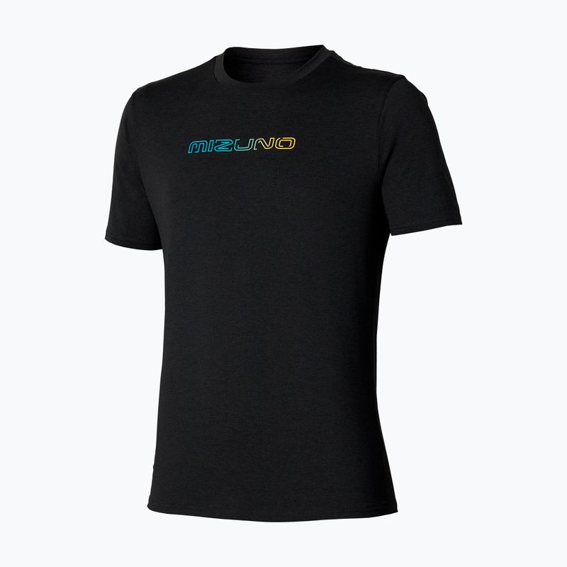 Férfi futópóló Mizuno Core Tee fekete