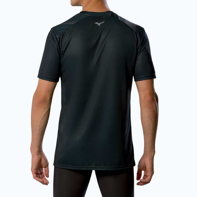 Férfi futó póló Mizuno Core Graphic Tee fekete 3