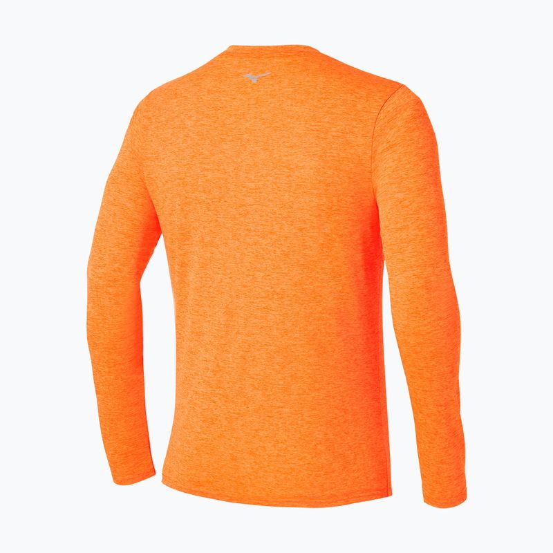 Férfi Mizuno Core Impulse Half Zip Tee tangelo futás hosszú ujjú ruha 2