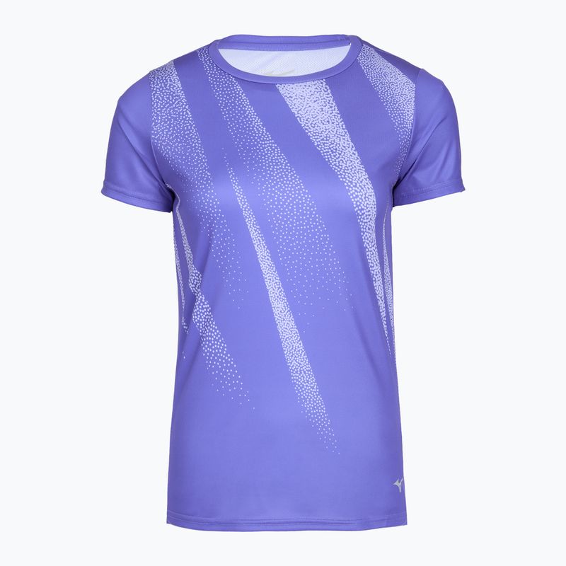 Női futópóló Mizuno Core Graphic Tee iris bloom Mizuno Core Graphic Tee iris bloom