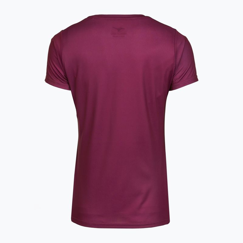 Női futópóló Mizuno Core Graphic Tee dark purple 2