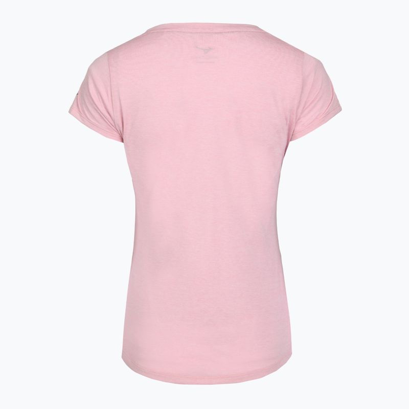 Női futópóló Mizuno Core Runbird Tee fehérített lila 2