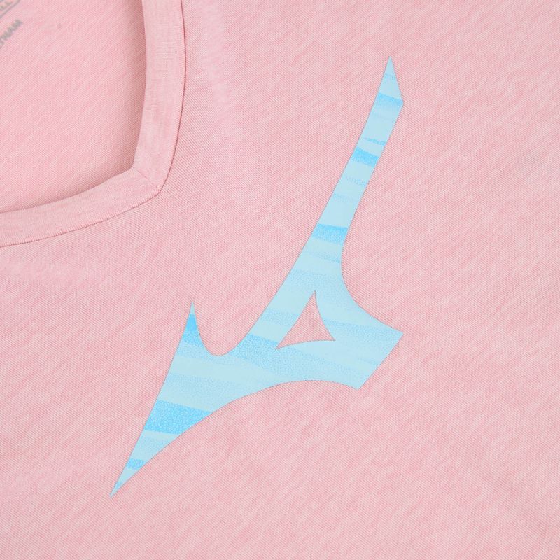 Női futópóló Mizuno Core Runbird Tee fehérített lila 3