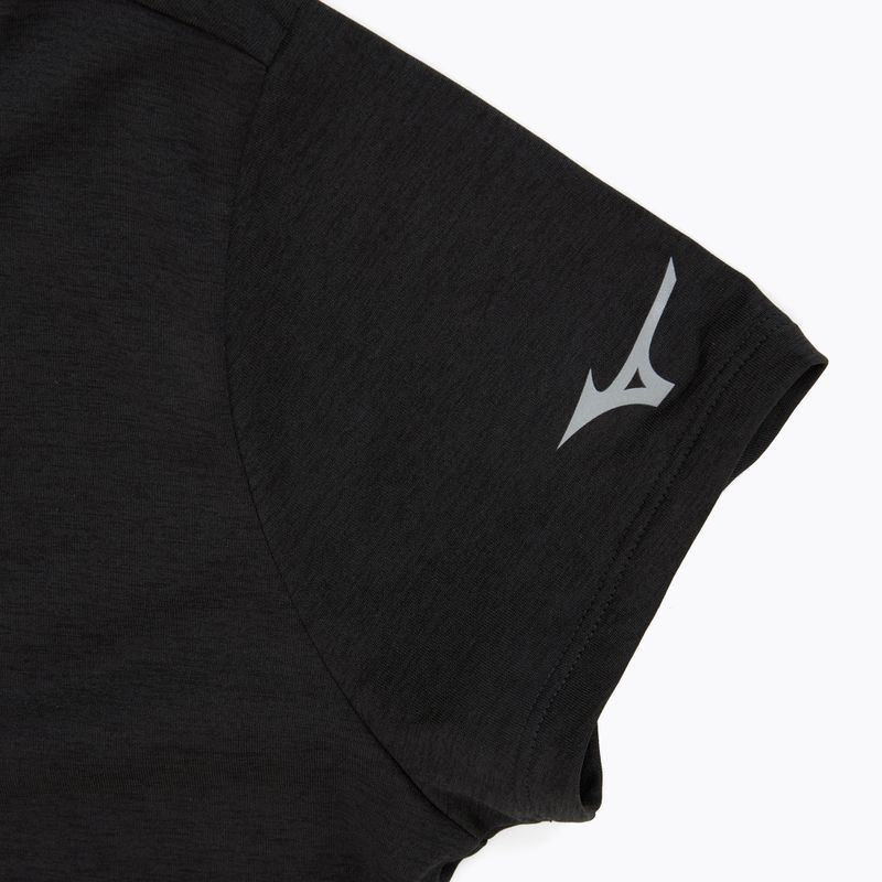 Női futópóló Mizuno Core Runbird Tee fekete/mályva színű 4