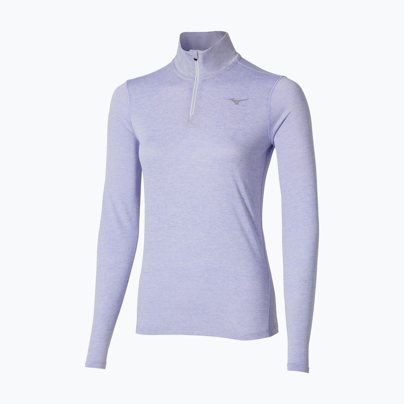 Női futó pulóver Mizuno Core Impulse Half Zip Tee izlandi kék
