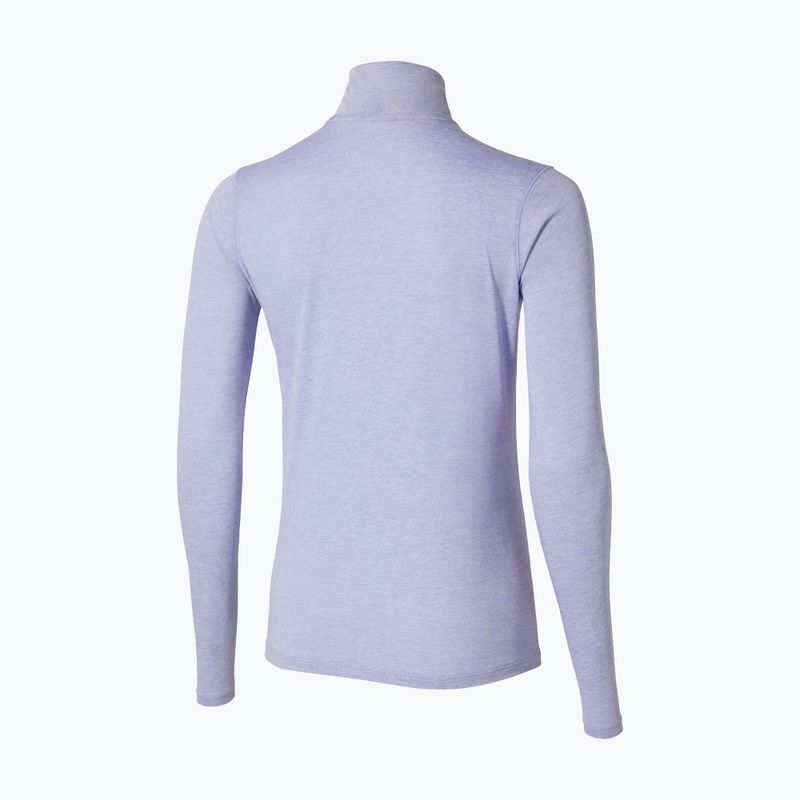 Női futó pulóver Mizuno Core Impulse Half Zip Tee izlandi kék 2