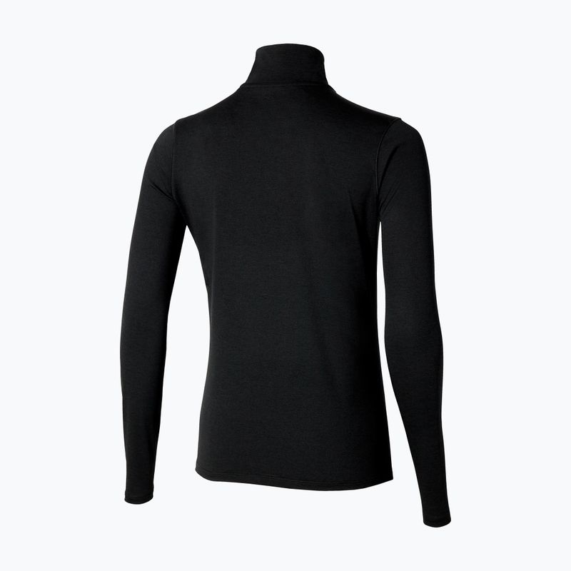 Női futó pulóver Mizuno Core Impulse Half Zip Tee fekete 2