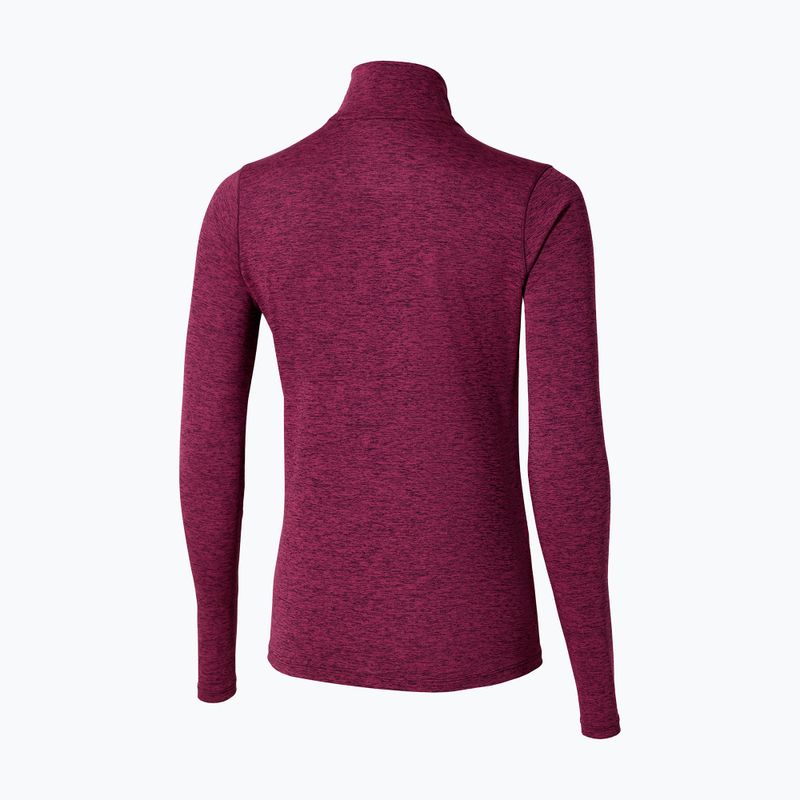 Női futó pulóver Mizuno Core Impulse Half Zip Tee sötétlila 2