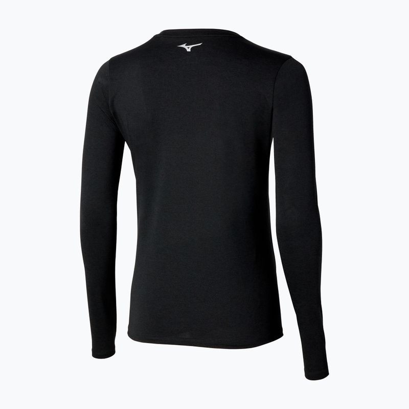 Női futó hosszú ujjú Mizuno Core Impulse Tee fekete 2
