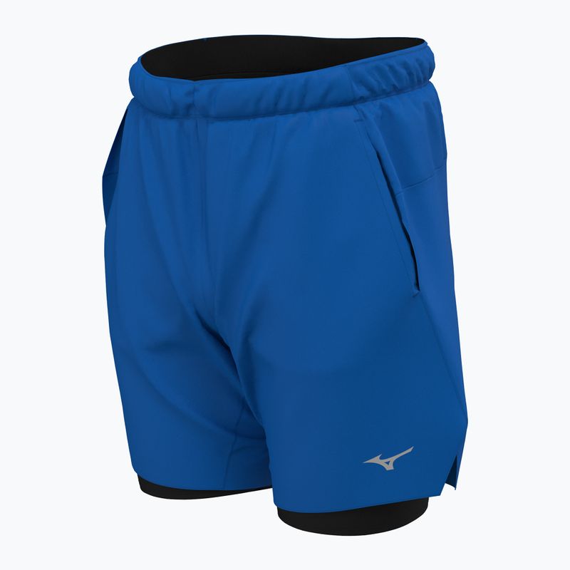 Férfi Mizuno Core 7.5 2IN1 futónadrág hercegnő kék 3