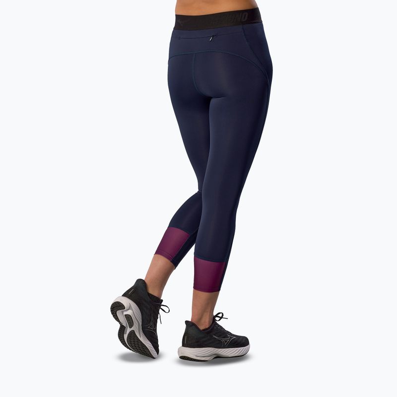 Női leggings Mizuno Impulse Core 3/4 baritone kék Mizuno Impulse Core 3/4 baritone kék 2