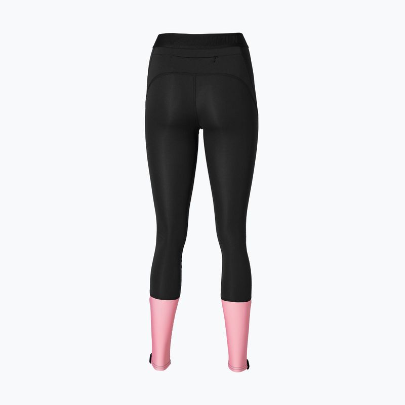 Női futó leggings Mizuno Core Impulse Long fekete/mályva színű 2