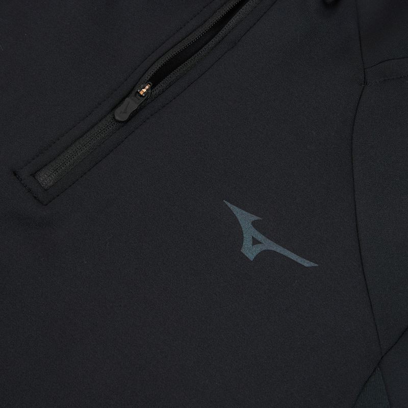 Női futó pulóver Mizuno Active Warm Half Zip fekete 3