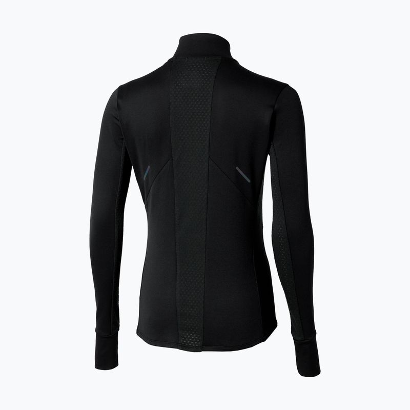 Női futó pulóver Mizuno Active Warm Half Zip fekete 2