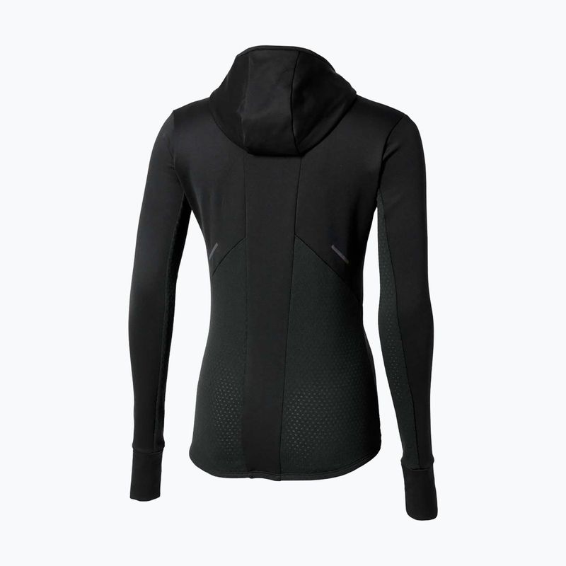 Női futó pulóver Mizuno Active Warm Hooded black 2