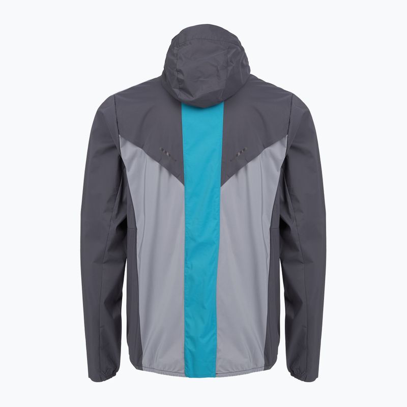 Férfi futódzseki Mizuno Tech Thermal Charge Hooded quiksilver 2