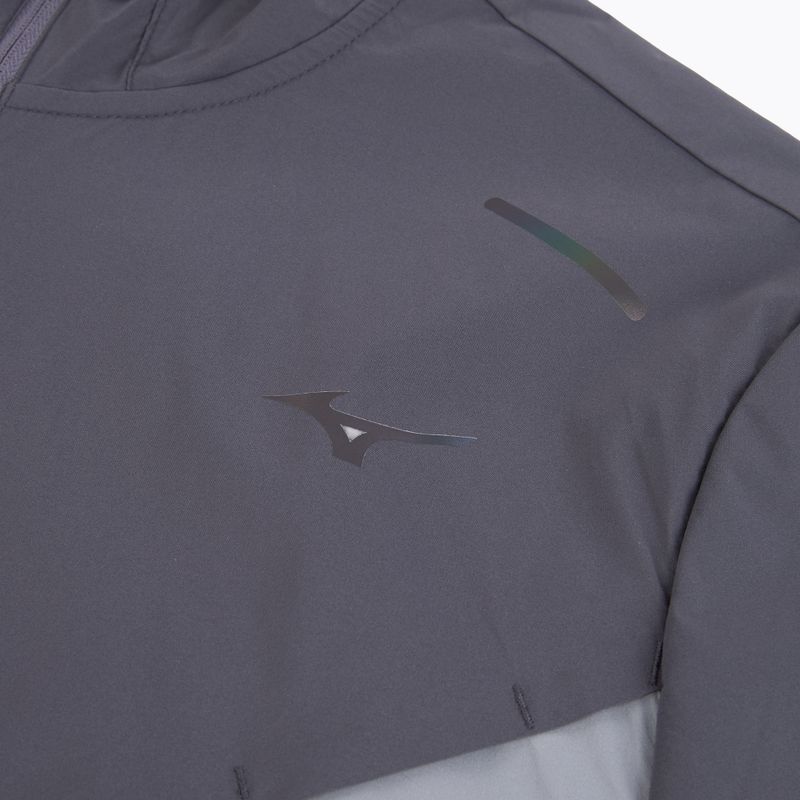 Férfi futódzseki Mizuno Tech Thermal Charge Hooded quiksilver 3
