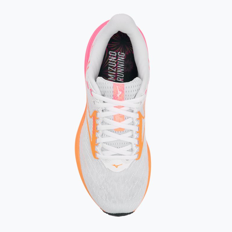 Mizuno Wave Rider 28 futócipő white/tang orange/pink tetra 5