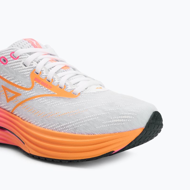 Mizuno Wave Rider 28 futócipő white/tang orange/pink tetra 7