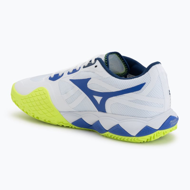 Teniszcipők Mizuno Wave Enforce Tour 2 CC white/dazzling blue/lightning 3