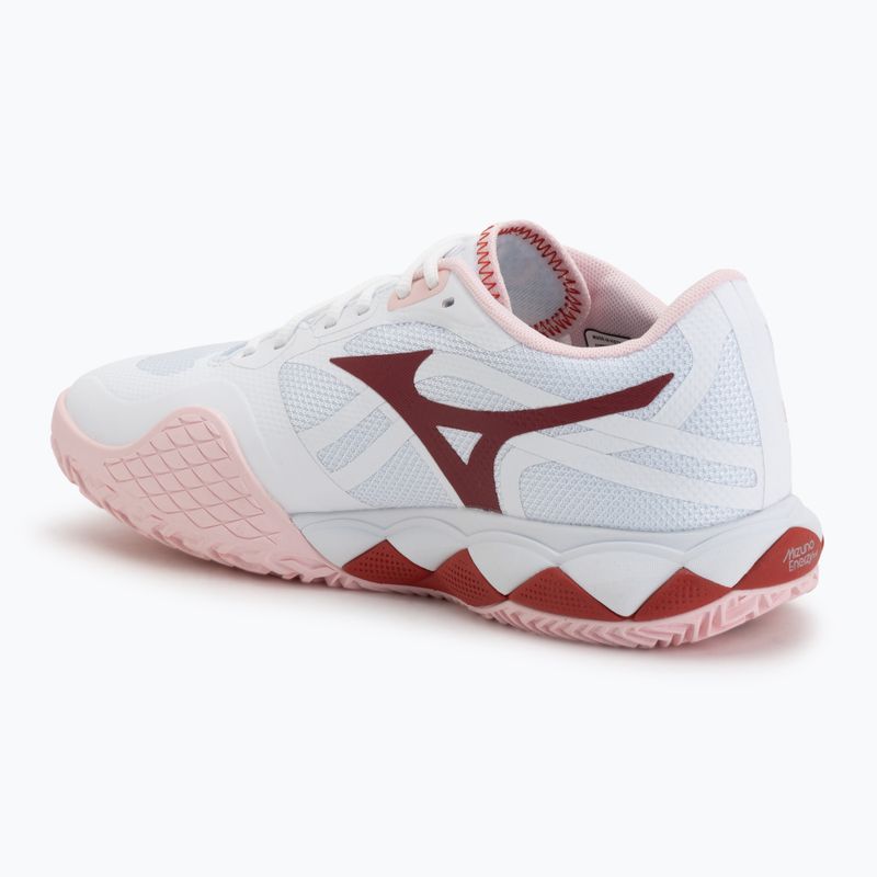 Női teniszcipő Mizuno Wave Enforce Tour 2 CC white/pinkesque/barbados/cherry 3