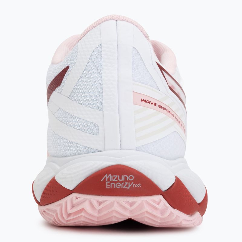 Női teniszcipő Mizuno Wave Enforce Tour 2 CC white/pinkesque/barbados/cherry 6