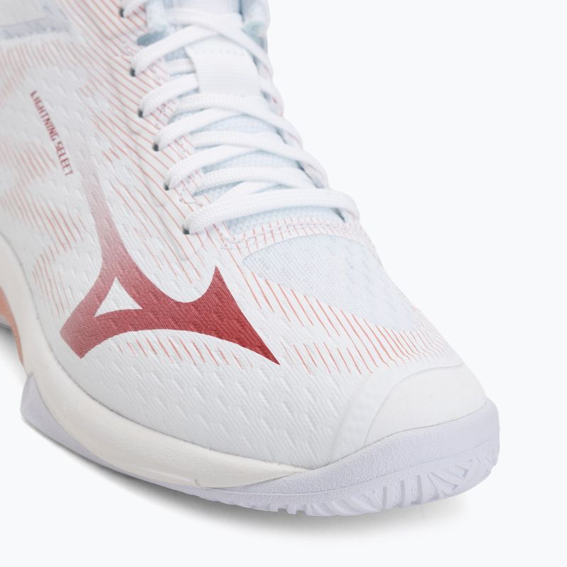 Női röplabdacipő Mizuno Lightning Select Mid white/rose elegance/lava falls 7