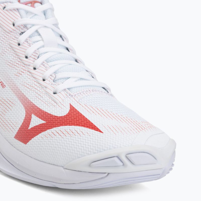 Női röplabdacipők Mizuno Wave Lightning Pro Mid white/rose elegance/lava falls 7