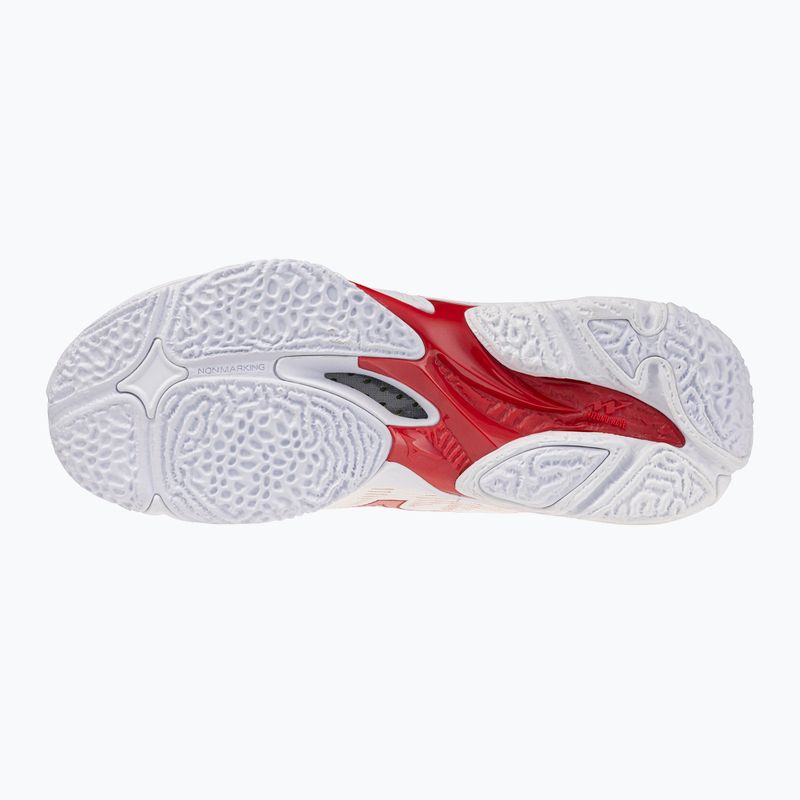 Női röplabdacipő Mizuno Wave Lightning Elite Mid white/rose elegance/lava falls 2